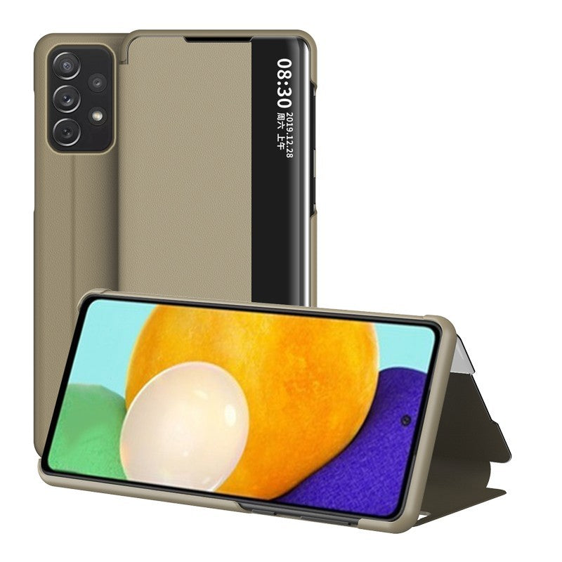Smart Case For Samsung Galaxy A32 5G Cover Flip Leather Shockproof Window View Smart Case For Samsung Galaxy A32 5G Cover Flip Leather Shockproof Window View
